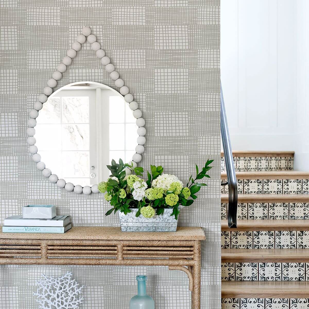 maxwell-grey-geometric-wallpaper-york-wallcoverings-2903-25821 - York Wallcoverings Papel pintado