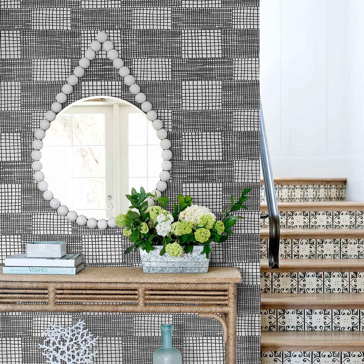 Maxwell Black Geometric Wallpaper - York Wallcoverings - 2903-25824 - York Wallcoverings Wallpaper