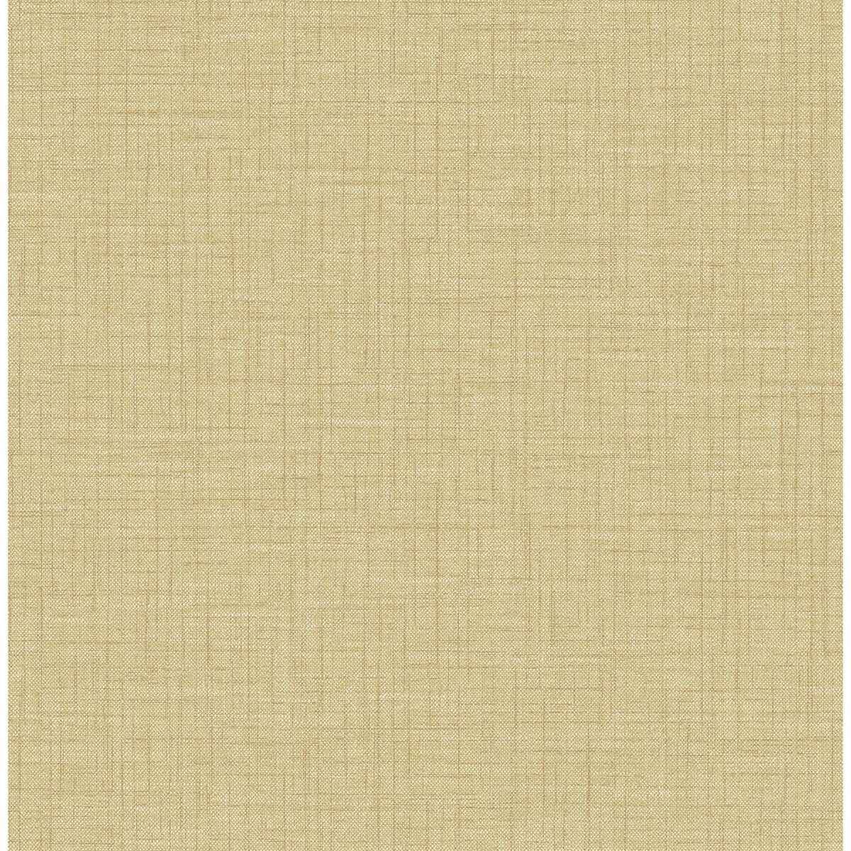 Jocelyn Yellow Faux Linen Wallpaper - York Wallcoverings - 2903-25871
