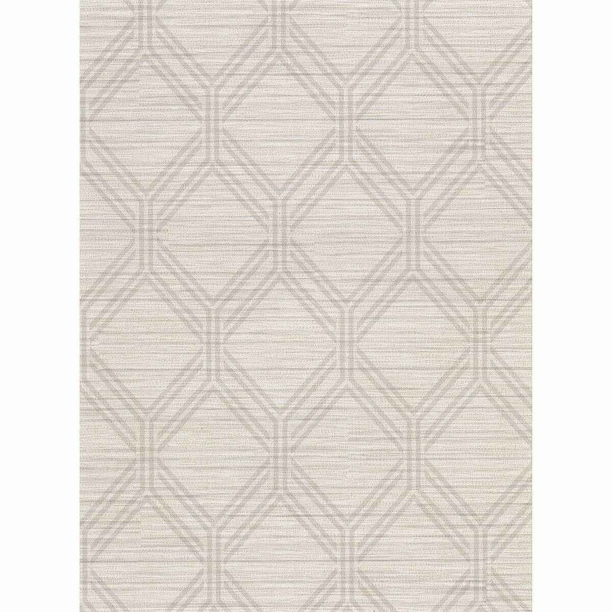 Vaughan Taupe Geometric Wallpaper - York Wallcoverings - 2910-2730