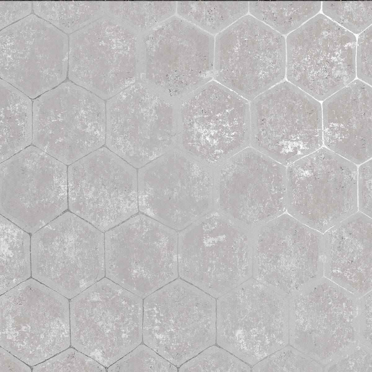 Starling Grey Honeycomb Wallpaper - York Wallcoverings - 2927-00401 - York Wallcoverings Wallpaper
