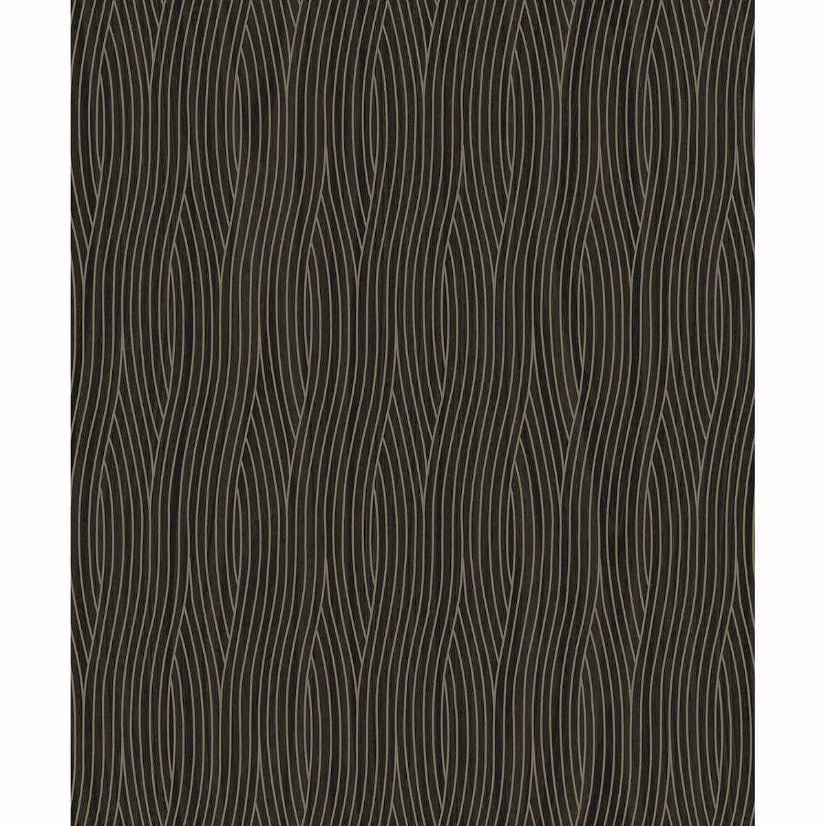 Grayson Brown Geometric Wallpaper - York Wallcoverings - SDM10506 - York Wallcoverings Wallpaper