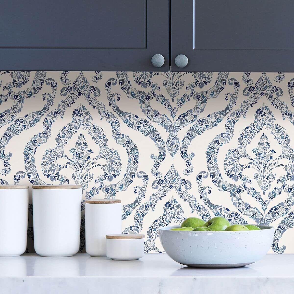blue-guildford-peel-and-stick-wallpaper-york-wallcoverings-nus3547 - York Wallcoverings Wallpaper