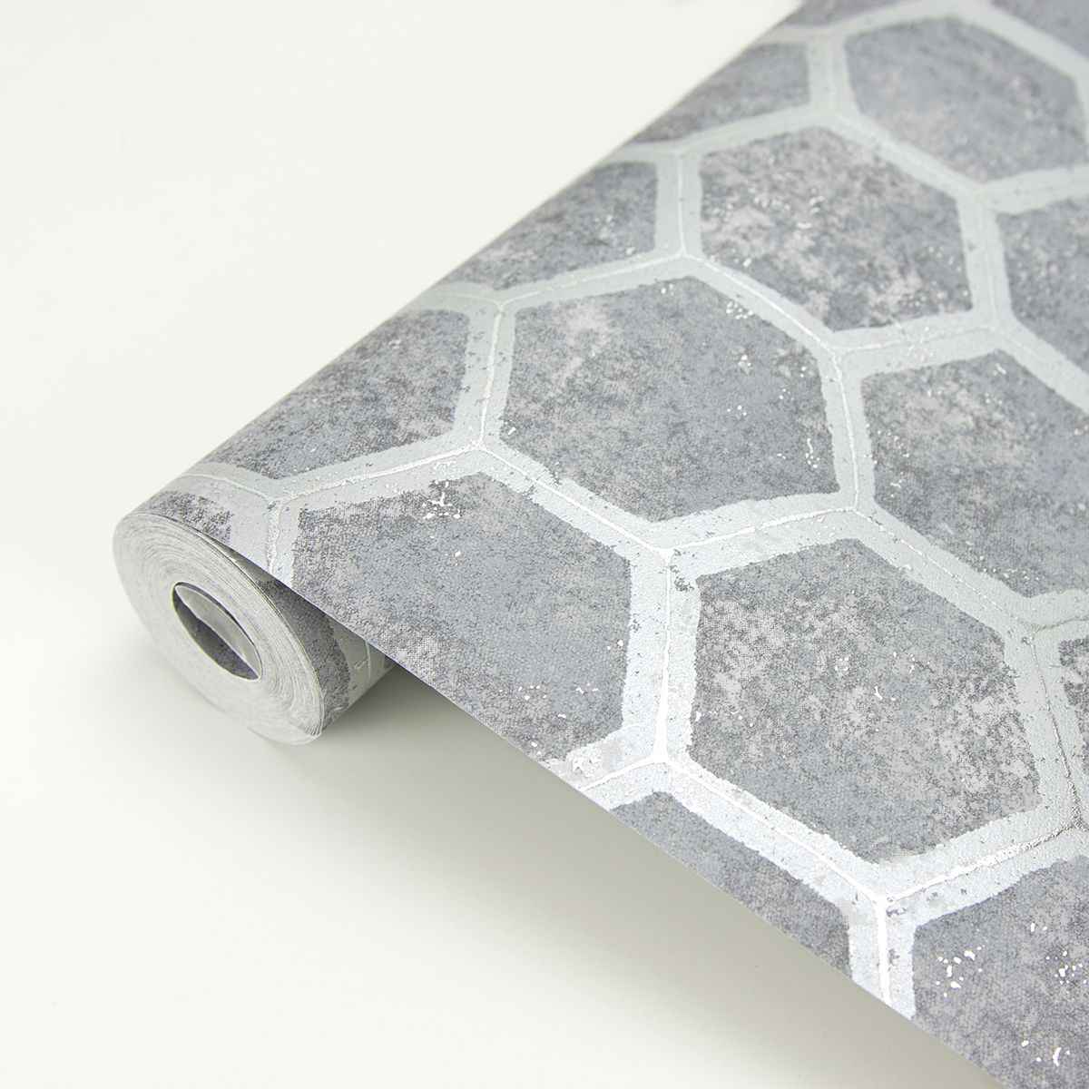 Starling Pewter Honeycomb Wallpaper - York Wallcoverings - 2927-00404 - York Wallcoverings Wallpaper