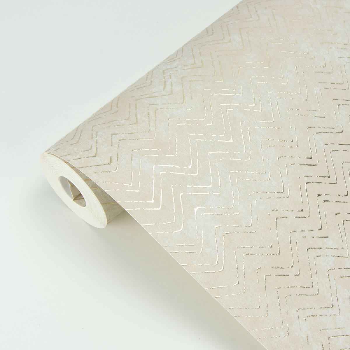 luna-copper-distressed-chevron-wallpaper-york-wallcoverings-2927-00603 - York Wallcoverings Wallpaper