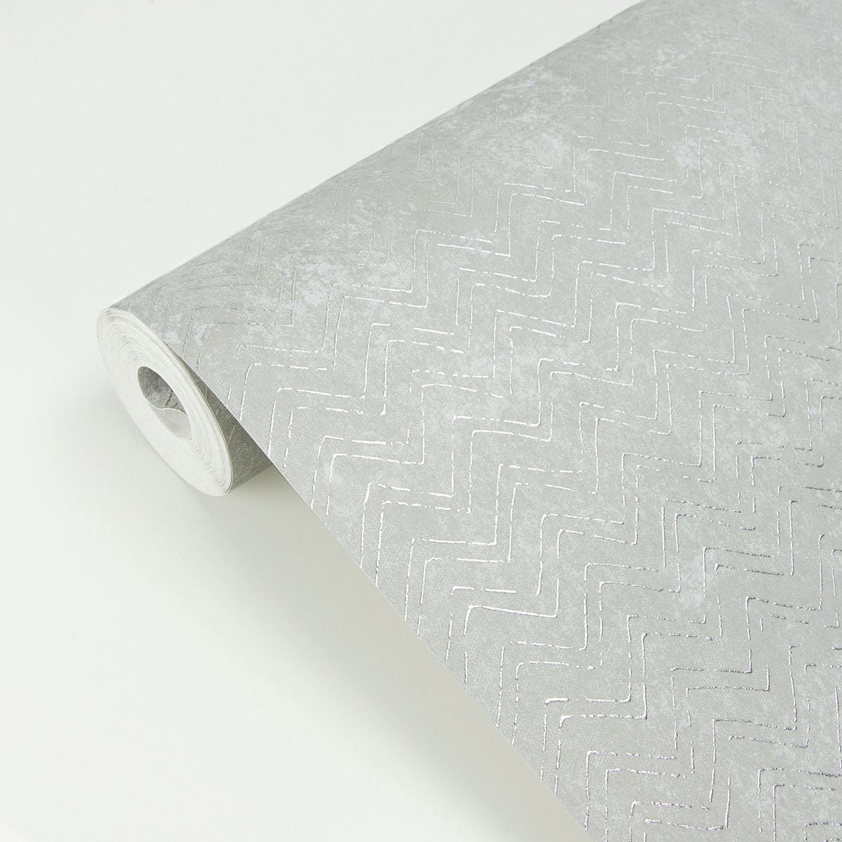 luna-silver-distressed-chevron-wallpaper-york-wallcoverings-2927-00607 - York Wallpaper Wallpaper