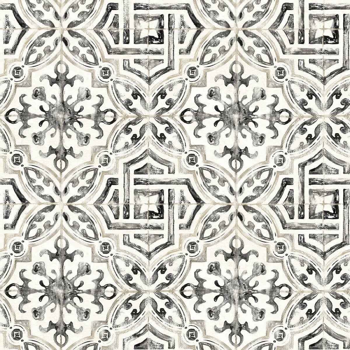 sonoma-black-beach-tile-wallpaper-york-wallcoverings-3120-12331 - York Wallcoverings Wallpaper
