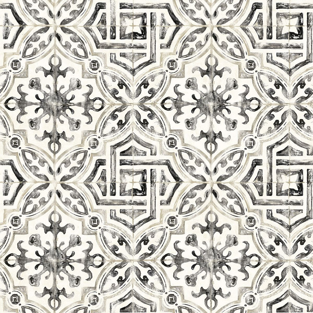 Sonoma Black Beach Tile Wallpaper - York Wallcoverings - 3120-12331 - York Wallcoverings Wallpaper