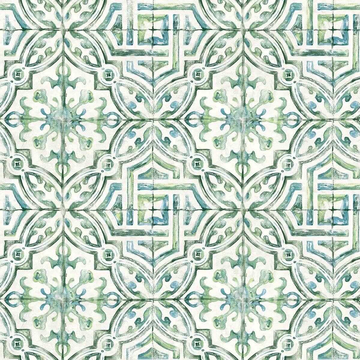 sonoma-green-beach-tile-wallpaper-york-wallcoverings-3120-12338 - York Wallcoverings Wallpaper