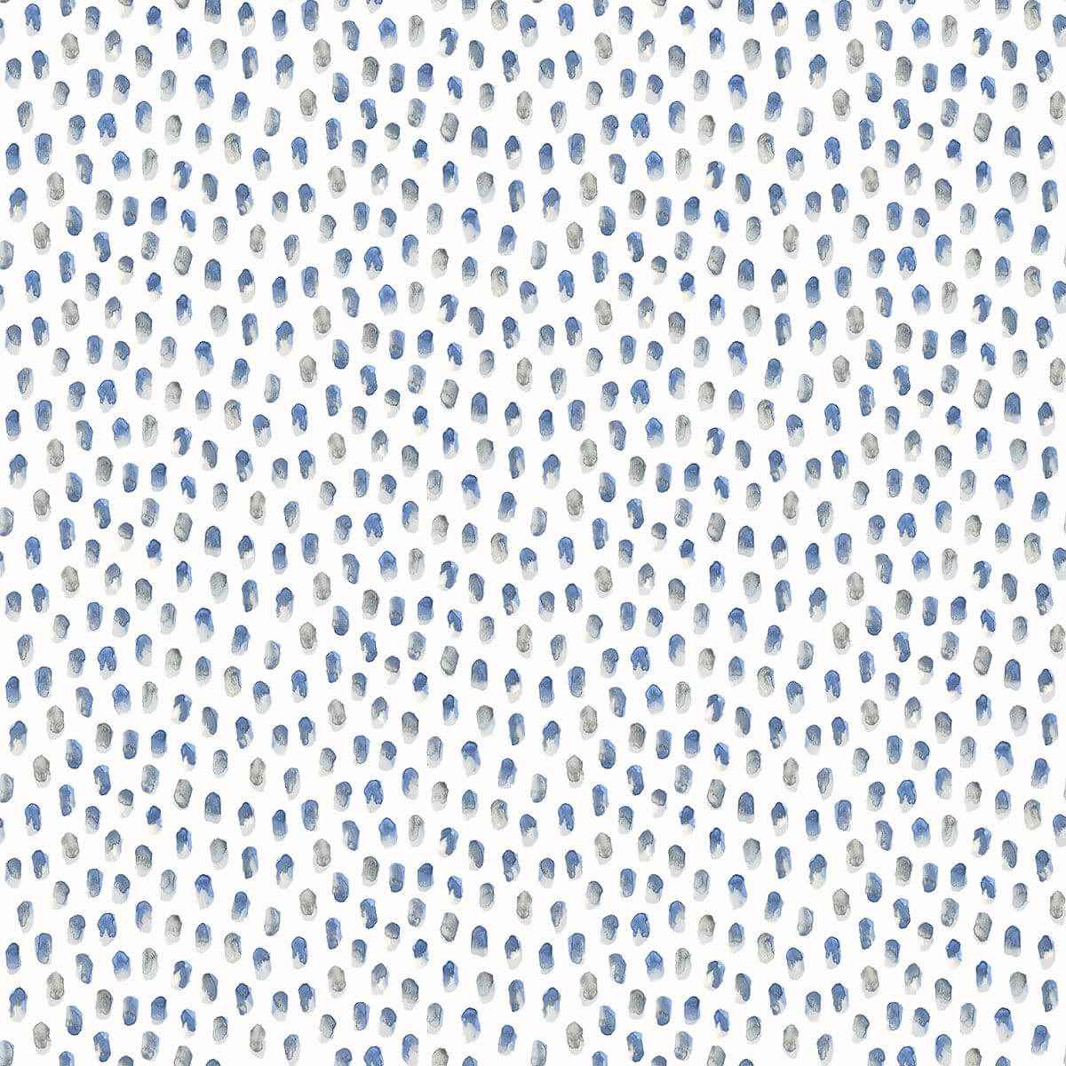 sand-blue-painted-dots-wallpaper-york-wallcoverings-3120-13614 - York Wallcoverings Wallpaper