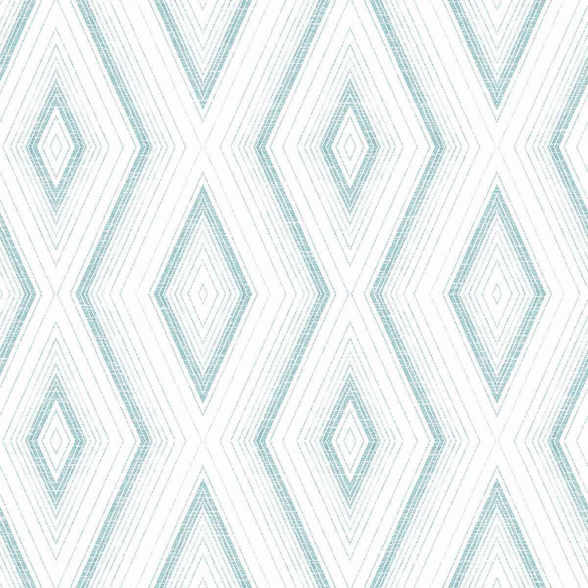 santa-turquoise-geometric-wallpaper-york-wallcoverings-3120-13661 - York Wallcoverings Wallpaper