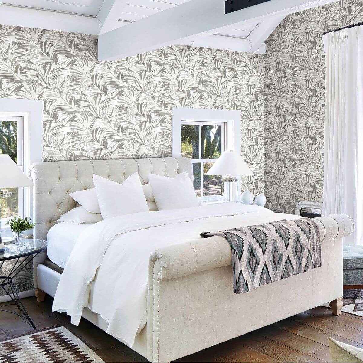 chaparral-grey-fronds-wallpaper-york-wallcoverings-3120-13713 - York Wallcoverings Wallpaper