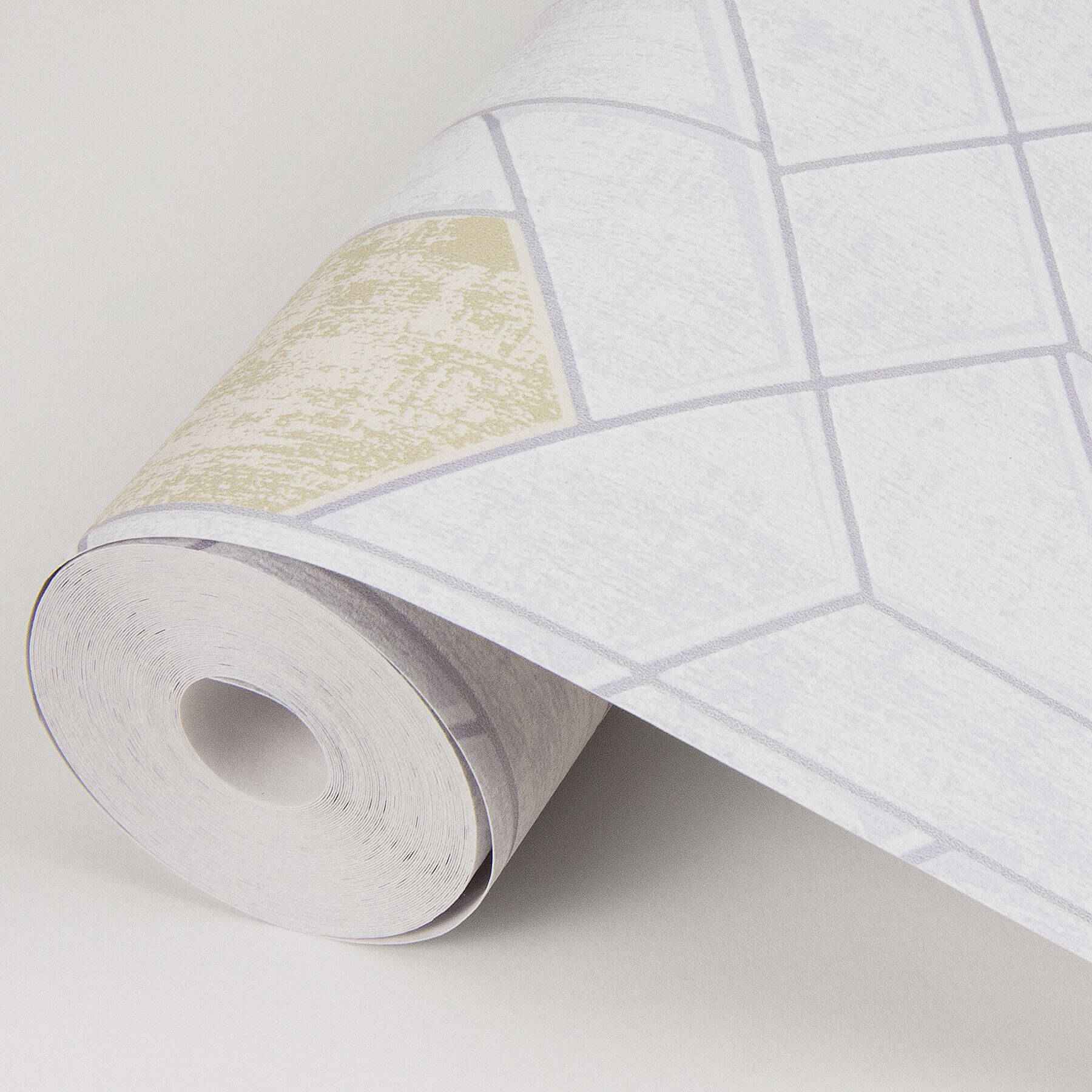 granada-silver-geometric-wallpaper-york-wallcoverings-2964-25901 - York Wallcoverings Wallpaper