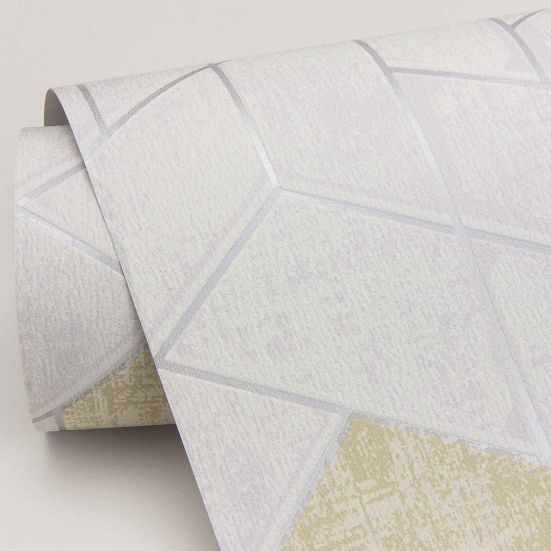 granada-silver-geometric-wallpaper-york-wallcoverings-2964-25901 - York Wallcoverings Wallpaper