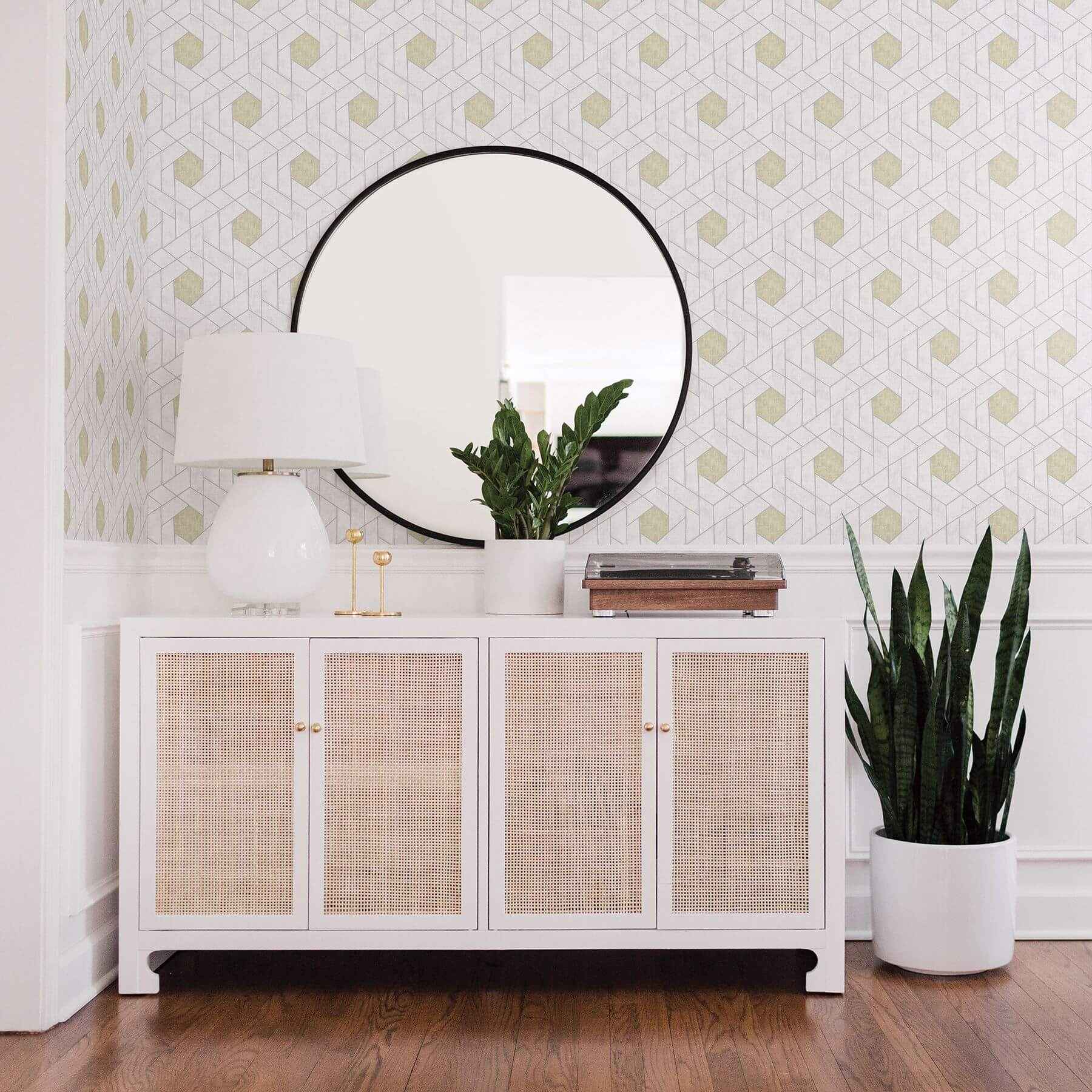 granada-silver-geometric-wallpaper-york-wallcoverings-2964-25901 - York Wallcoverings Wallpaper