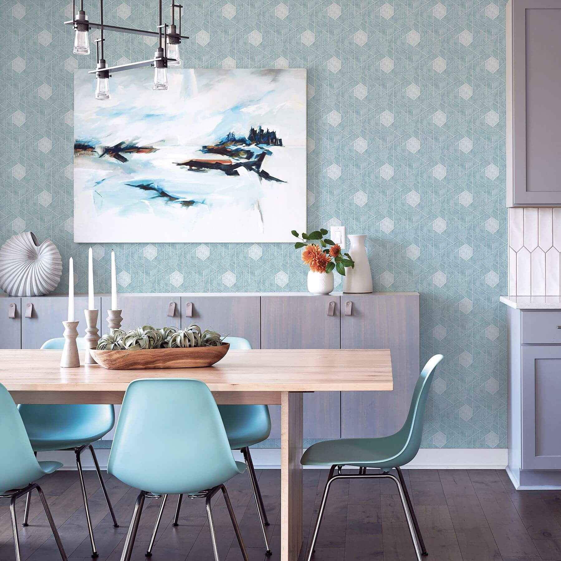 granada-aqua-geometric-wallpaper-york-wallcoverings-2964-25904 - York Wallcoverings Wallpaper