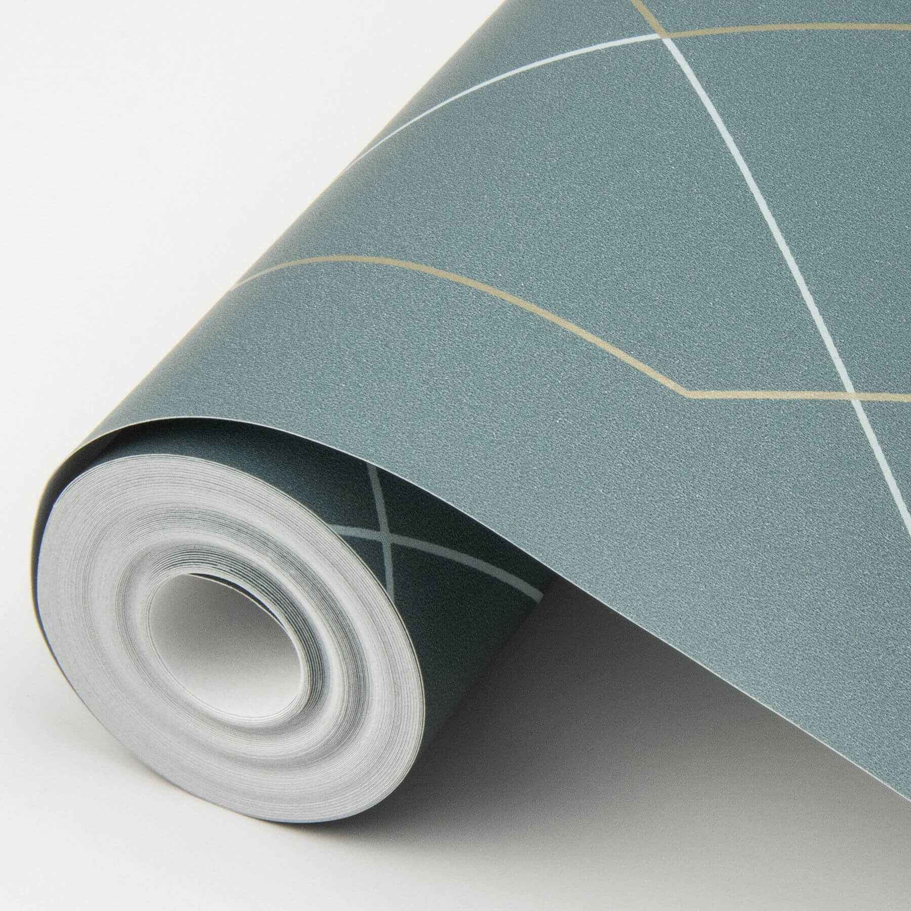 ballard-teal-geometric-wallpaper-york-wallcoverings-2964-25911 - York Wallcoverings Wallpaper