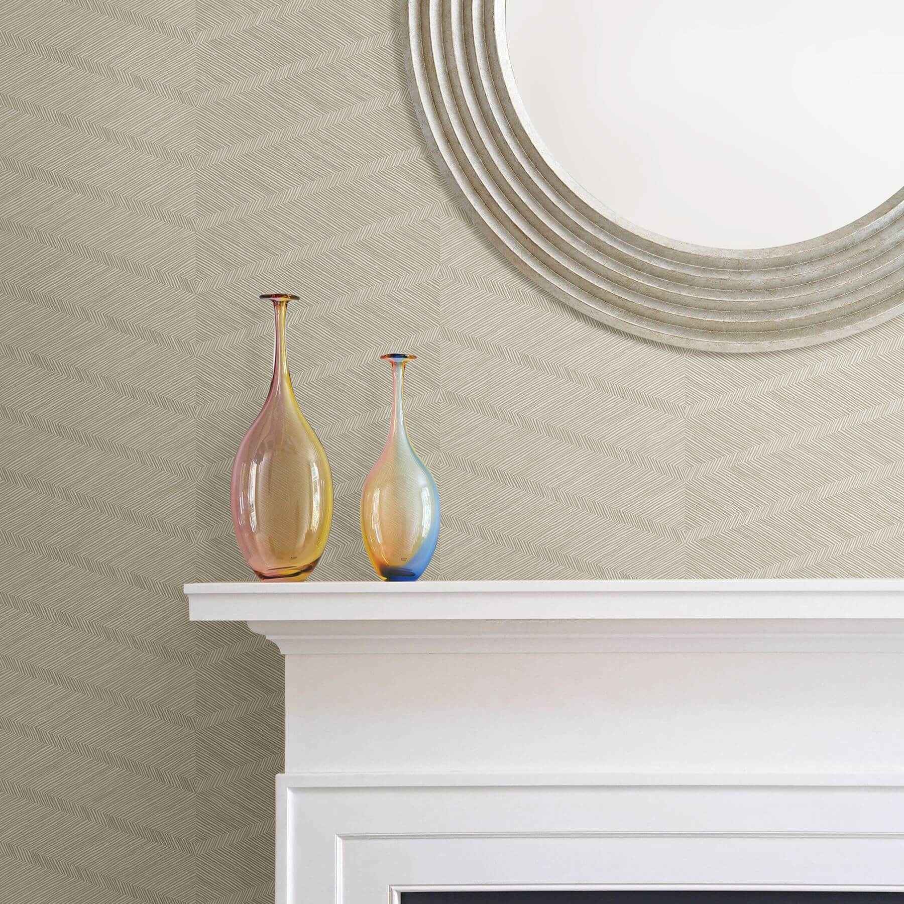 aspen-champagne-chevron-wallpaper-york-wallcoverings-2964-25918 - York Wallcoverings Wallpaper