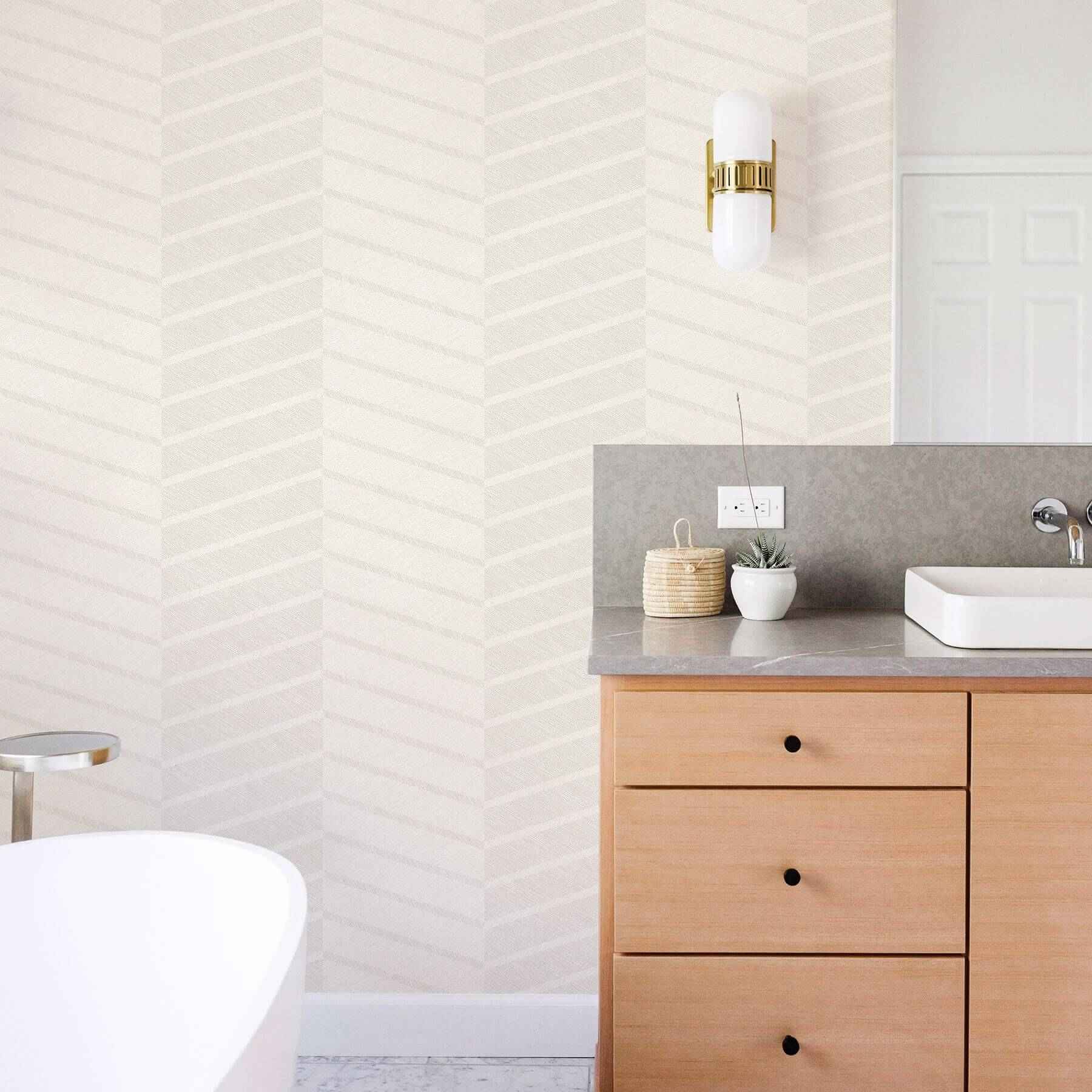 aspen-white-chevron-wallpaper-york-wallcoverings-2964-25919 - York Wallcoverings Wallpaper