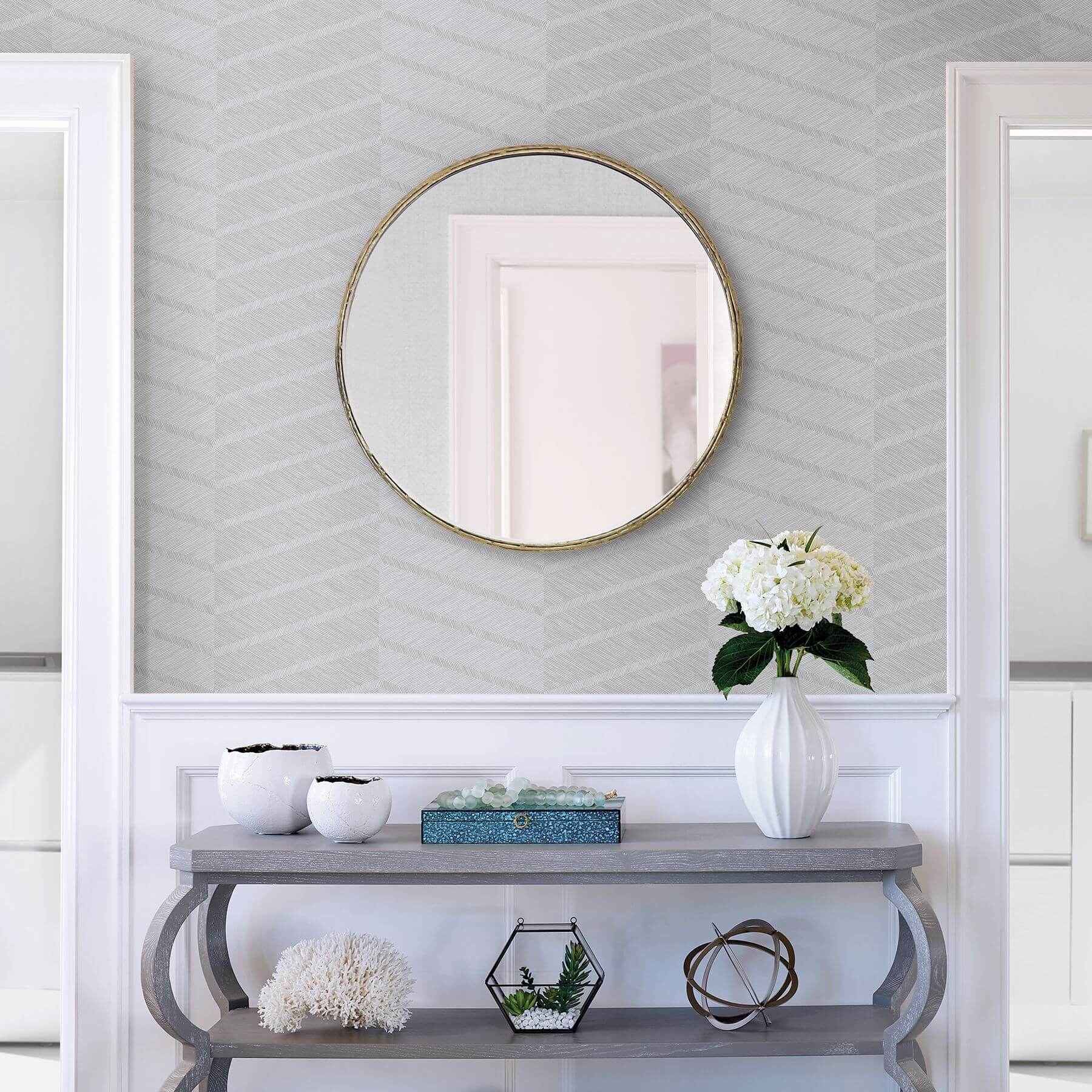aspen-grey-chevron-wallpaper-york-wallcoverings-2964-25920 - York Wallcoverings Wallpaper