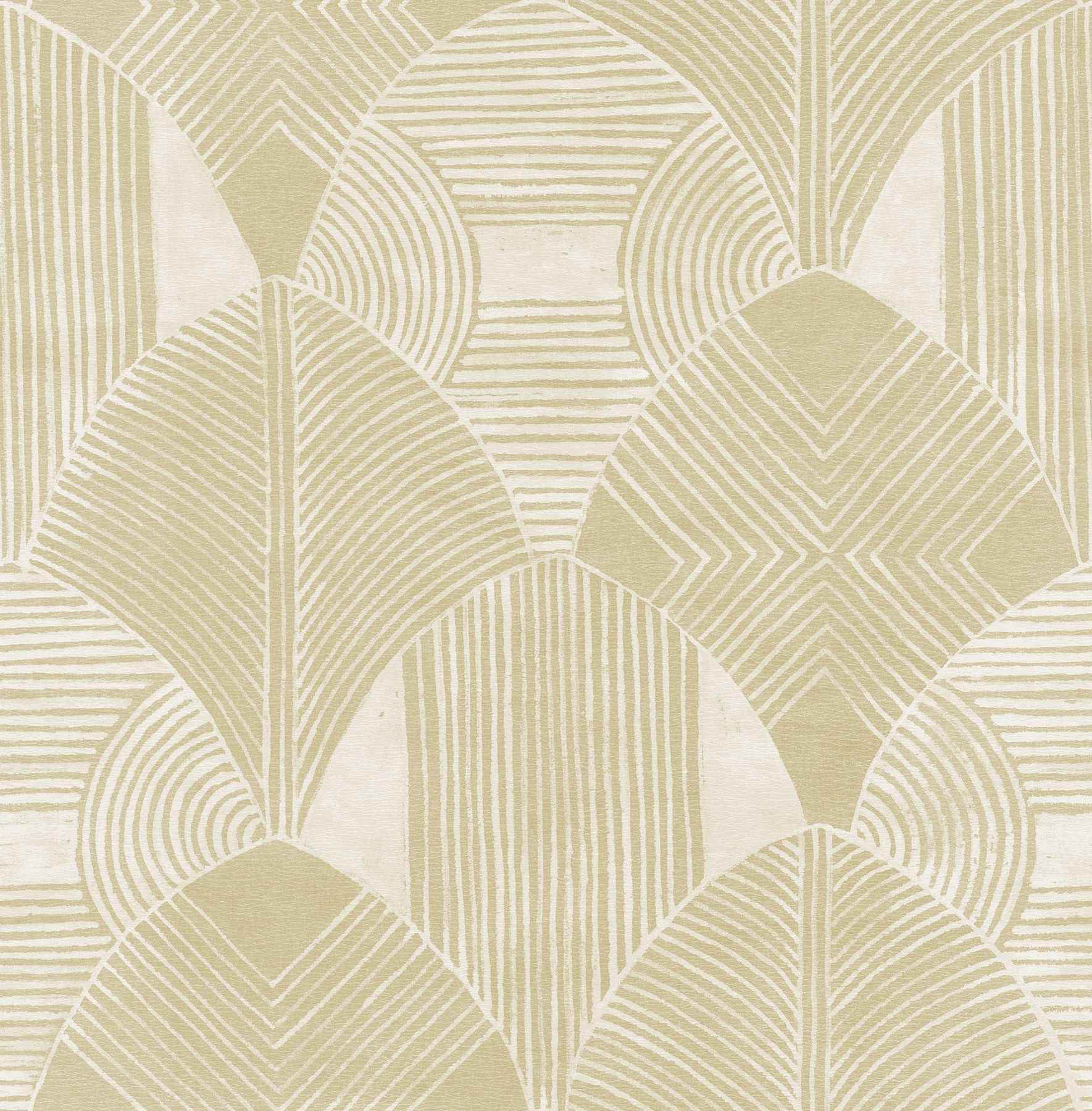 Westport Coffee Geometric Wallpaper - York Wallcoverings - 2964-25927
