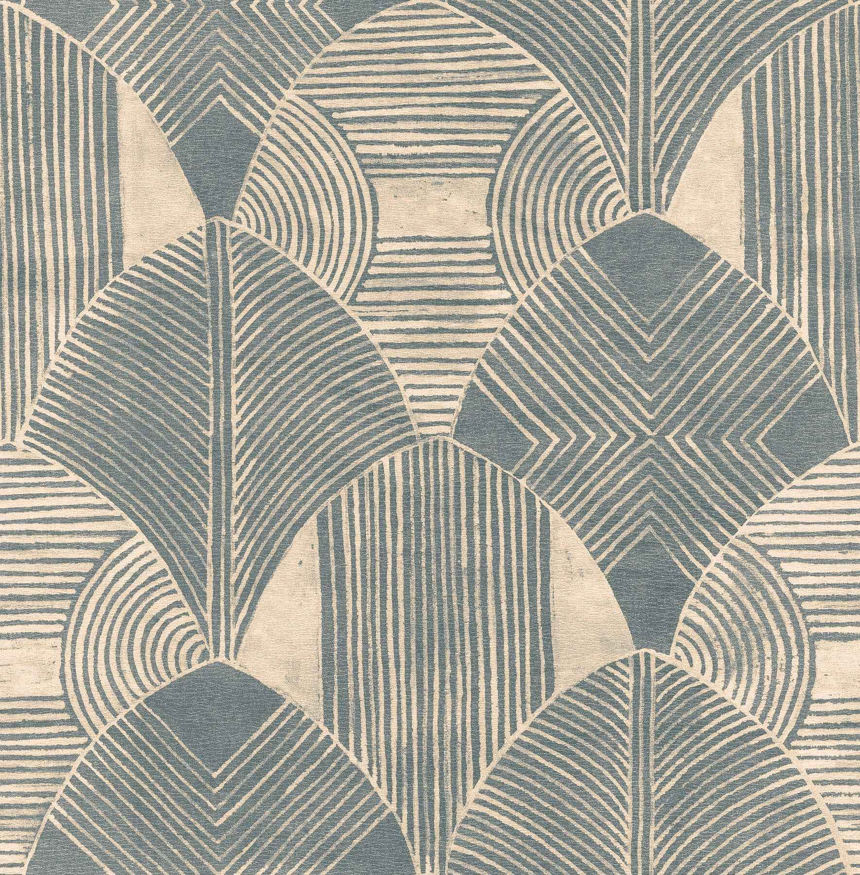 westport-teal-geometric-wallpaper-york-wallcoverings-2964-25931 - York Wallcoverings Wallpaper