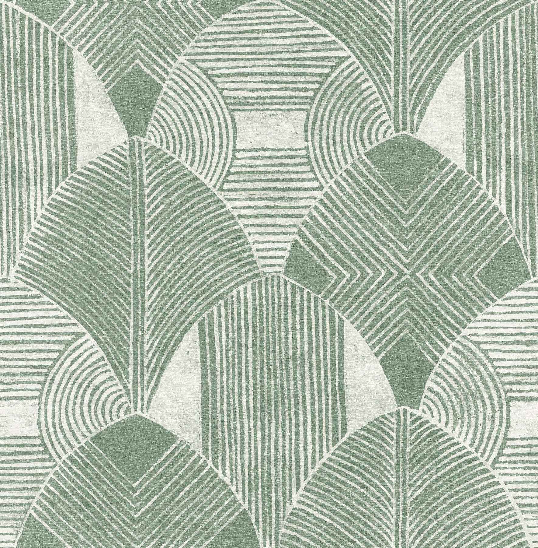 westport-green-geometric-wallpaper-york-wallcoverings-2964-25932 - York Wallcoverings Wallpaper