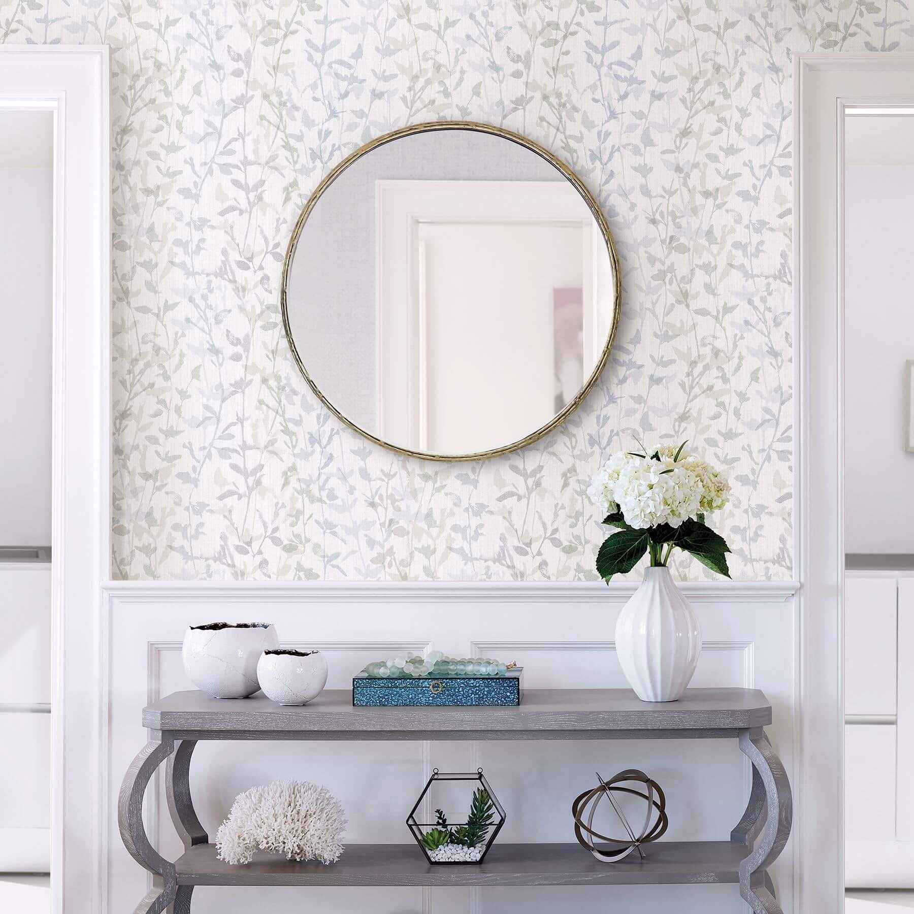 thea-grey-floral-trail-wallpaper-york-wallcoverings-2964-25935 - York Wallcoverings Wallpaper