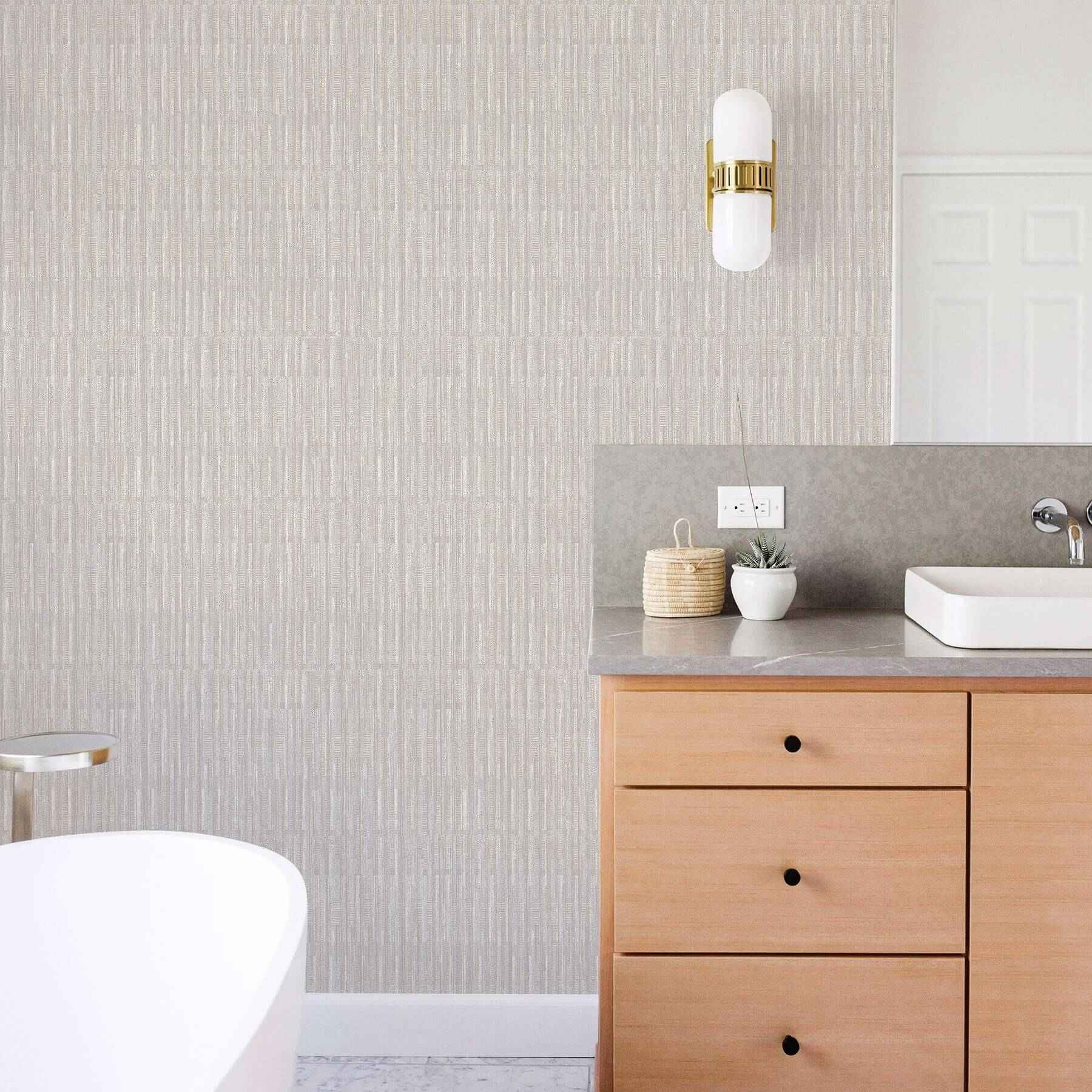 brixton-light-grey-grey-texture-wallpaper-york-wallcoverings-2964-25943 - York Wallcoverings Wallpaper