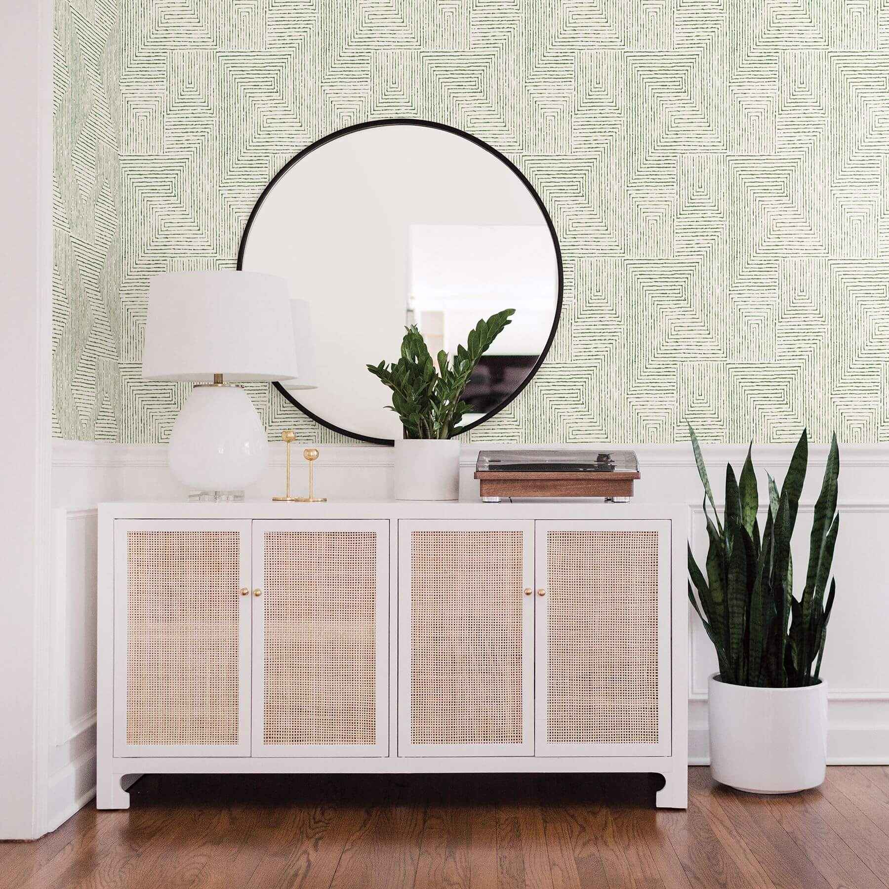 merritt-green-geometric-wallpaper-york-wallcoverings-2964-25954 - York Wallcoverings Wallpaper