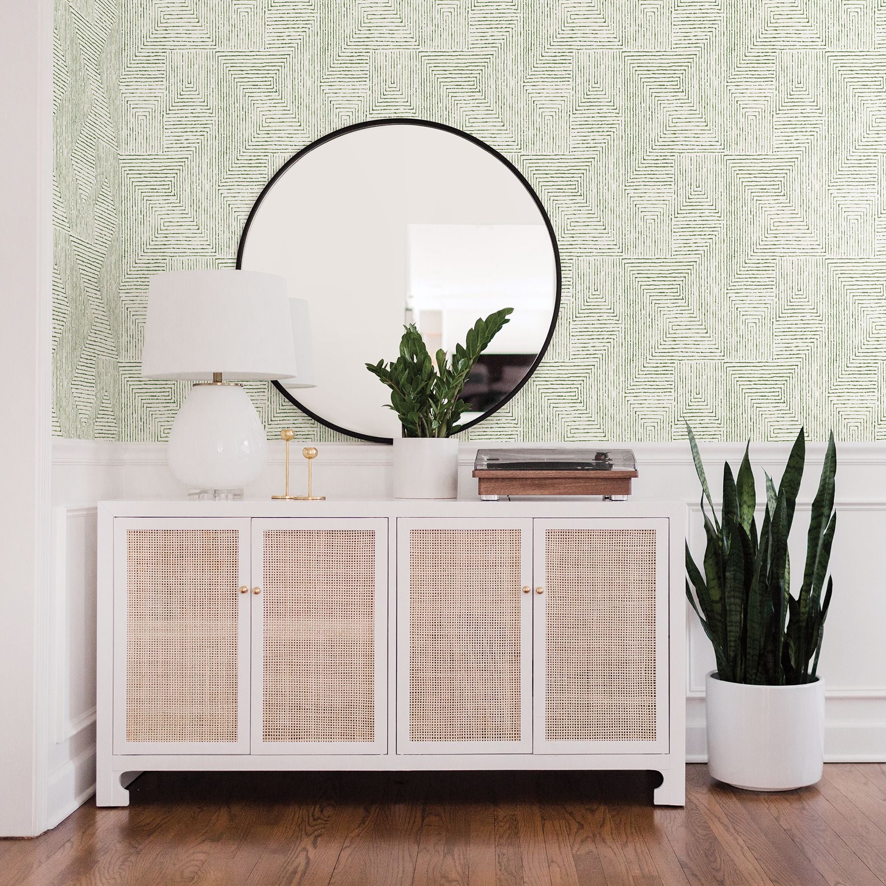 Merritt Green Geometric Wallpaper - York Wallcoverings - 2964-25954 - York Wallcoverings Wallpaper