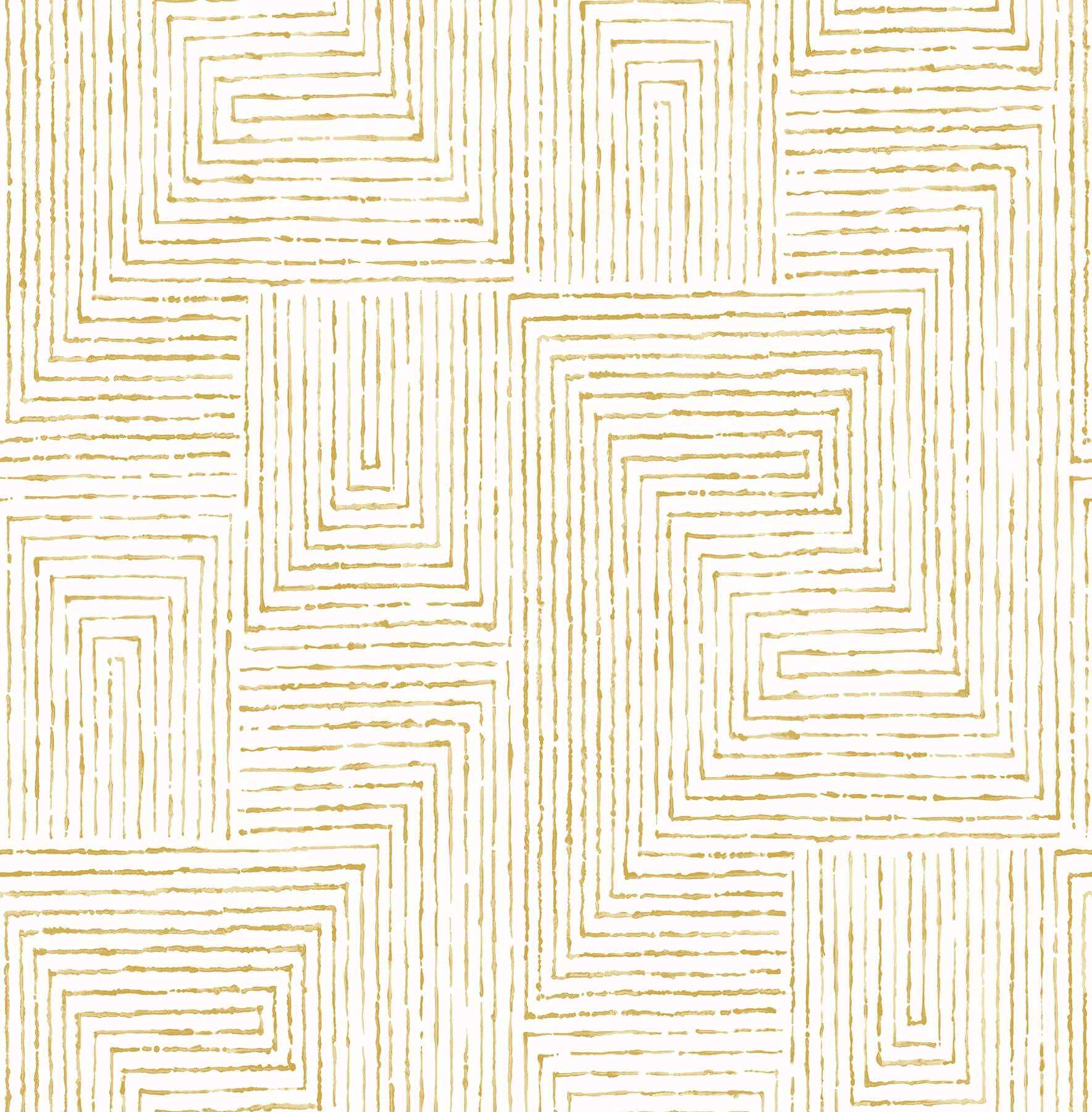 merritt-honey-geometric-wallpaper-york-wallcoverings-2964-25957 - York Wallcoverings Wallpaper