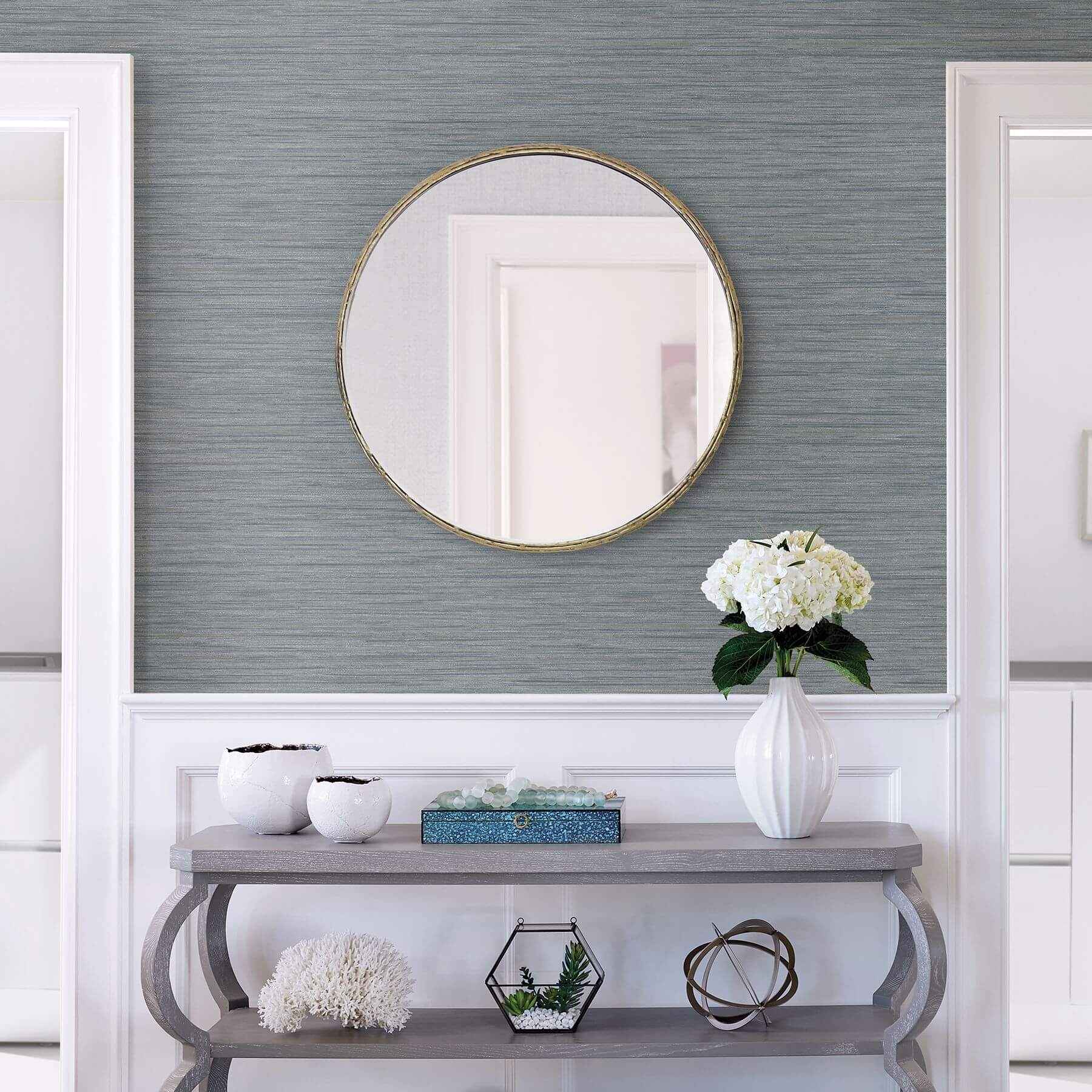 barnaby-slate-faux-grasscloth-wallpaper-york-wallcoverings-2964-25963 - York Wallcoverings Wallpaper