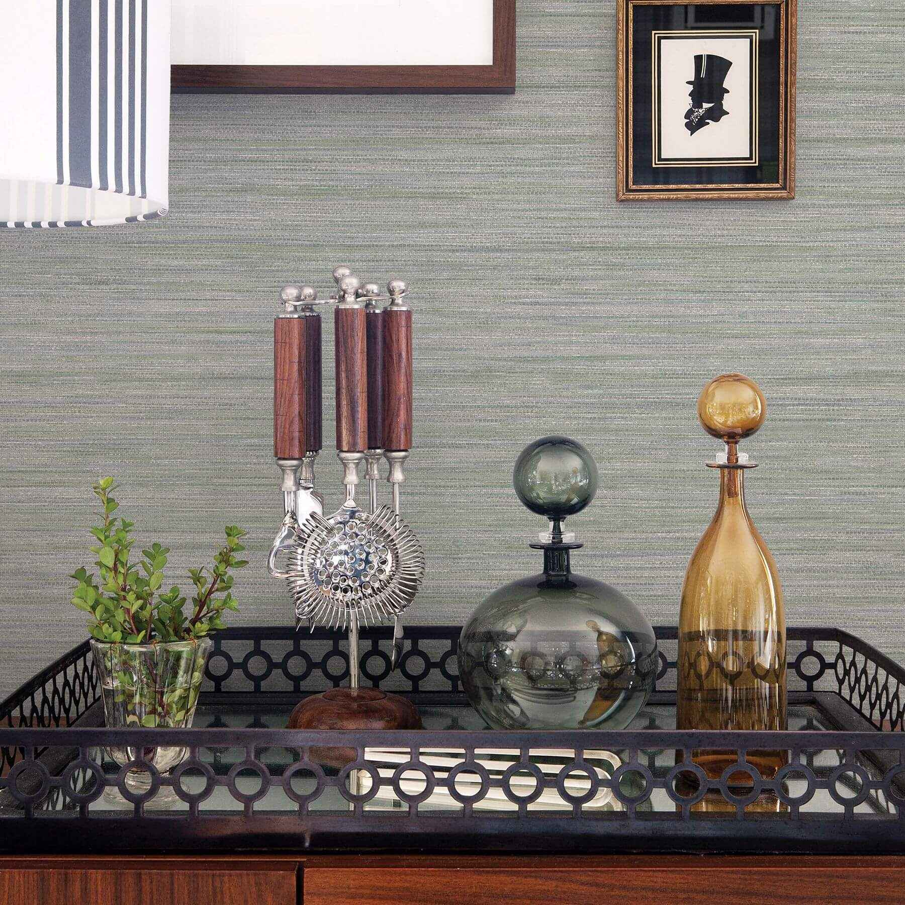 barnaby-sage-faux-grasscloth-wallpaper-york-wallcoverings-2964-25964 - York Wallcoverings Wallpaper