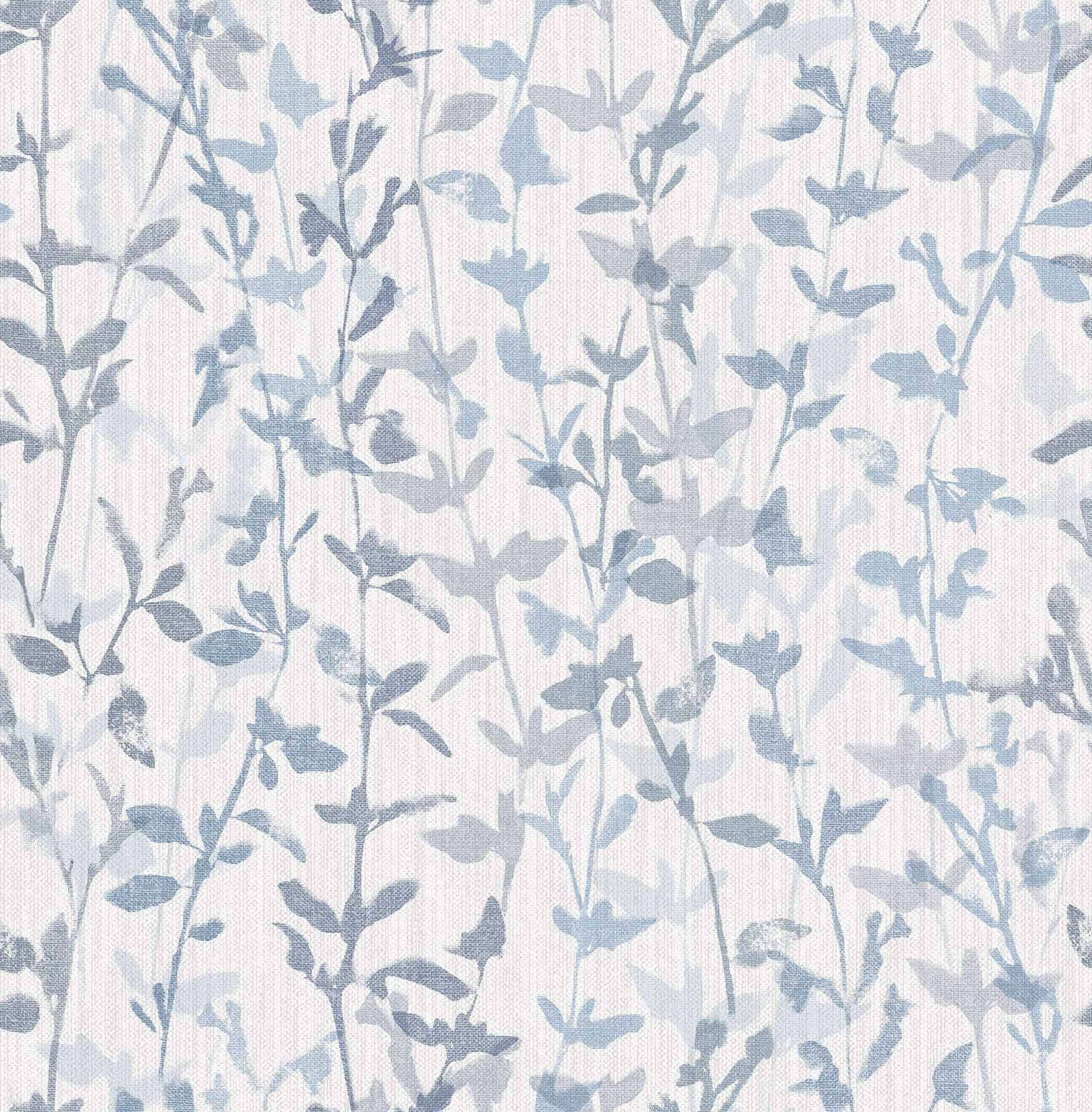 thea-blue-floral-trail-wallpaper-york-wallcoverings-2964-25966 - York Wallcoverings Wallpaper