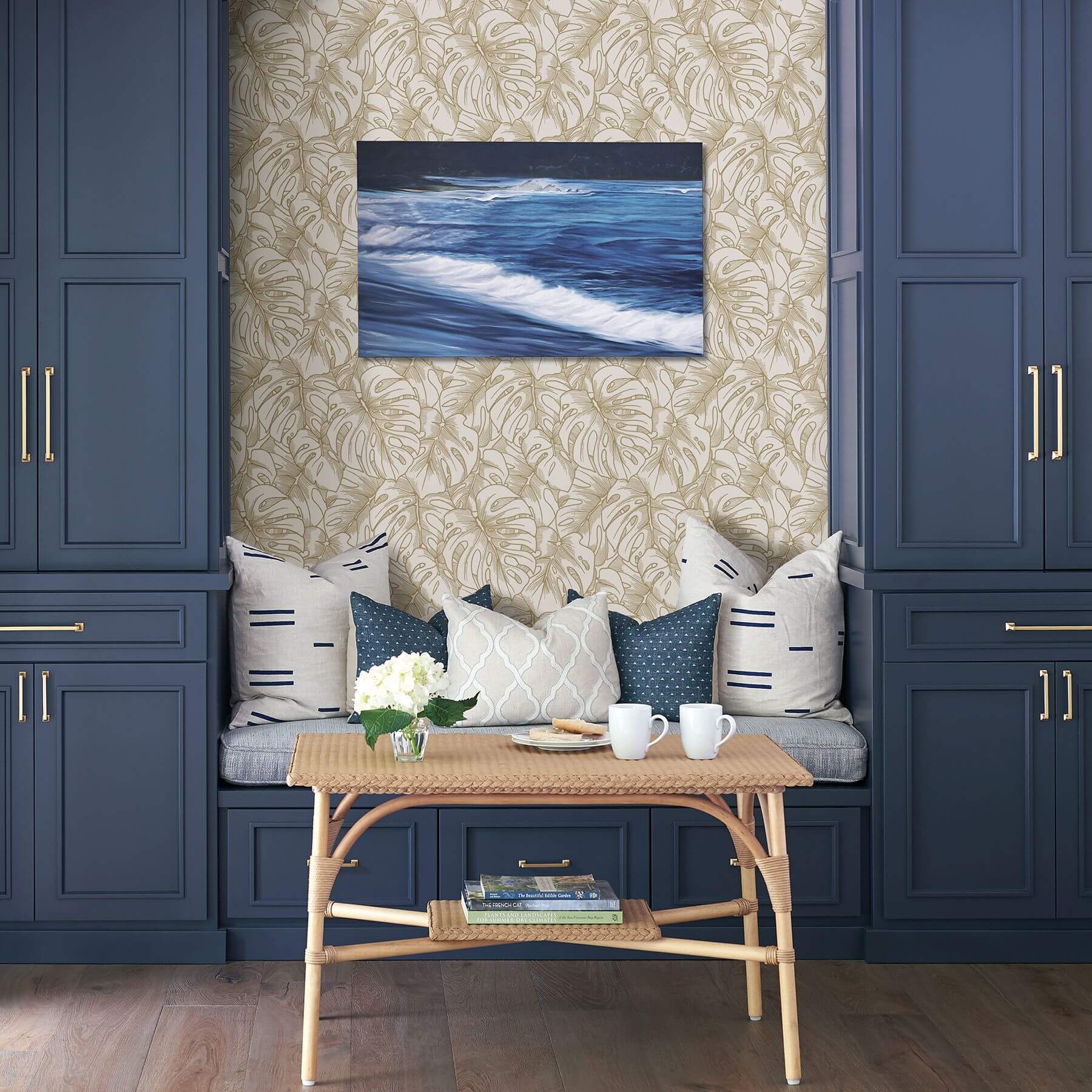 balboa-gold-botanical-wallpaper-york-wallcoverings-2964-87341 - York Wallpaper Wallpaper