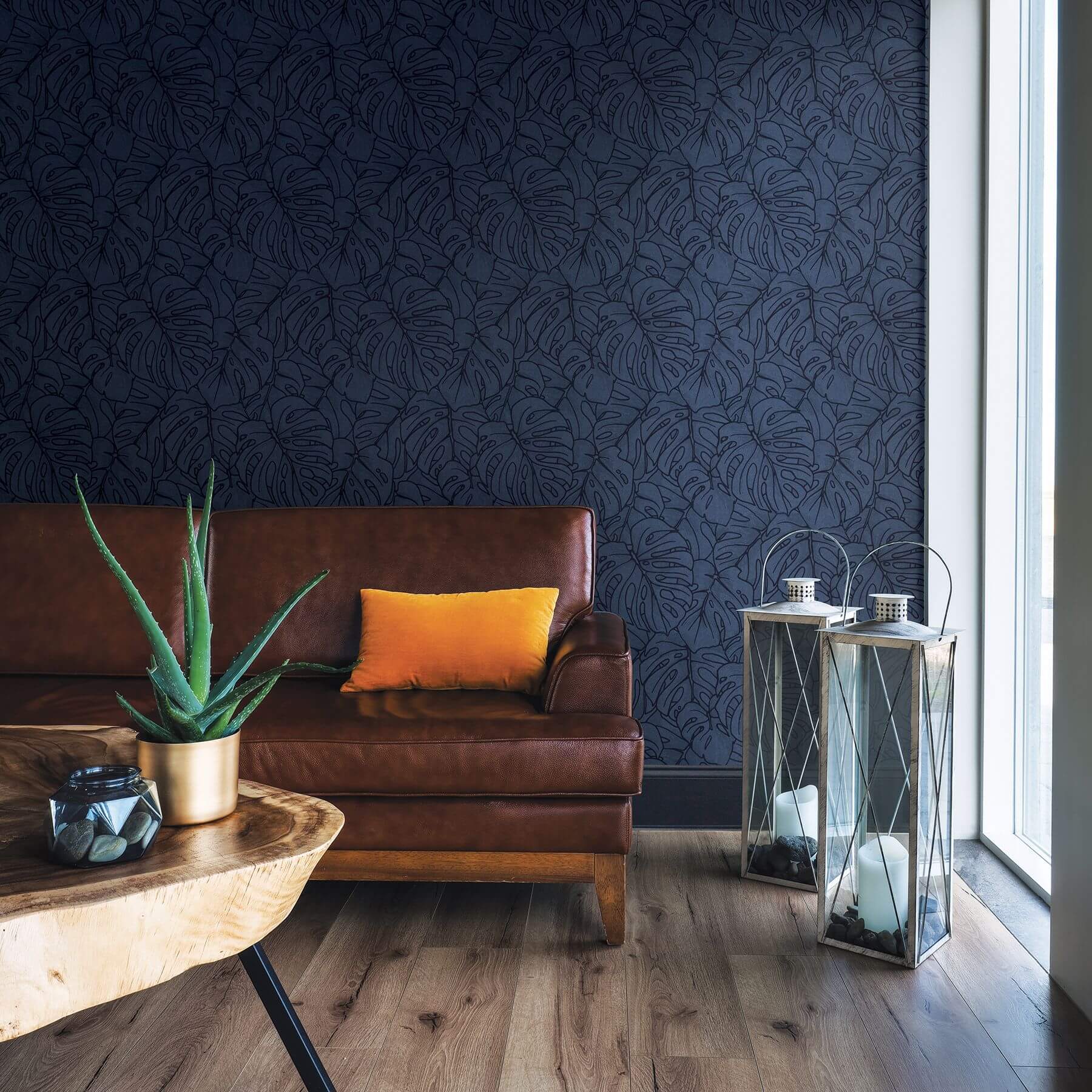balboa-indigo-botanical-wallpaper-york-wallcoverings-2964-87342 - York Wallpaper Wallpaper