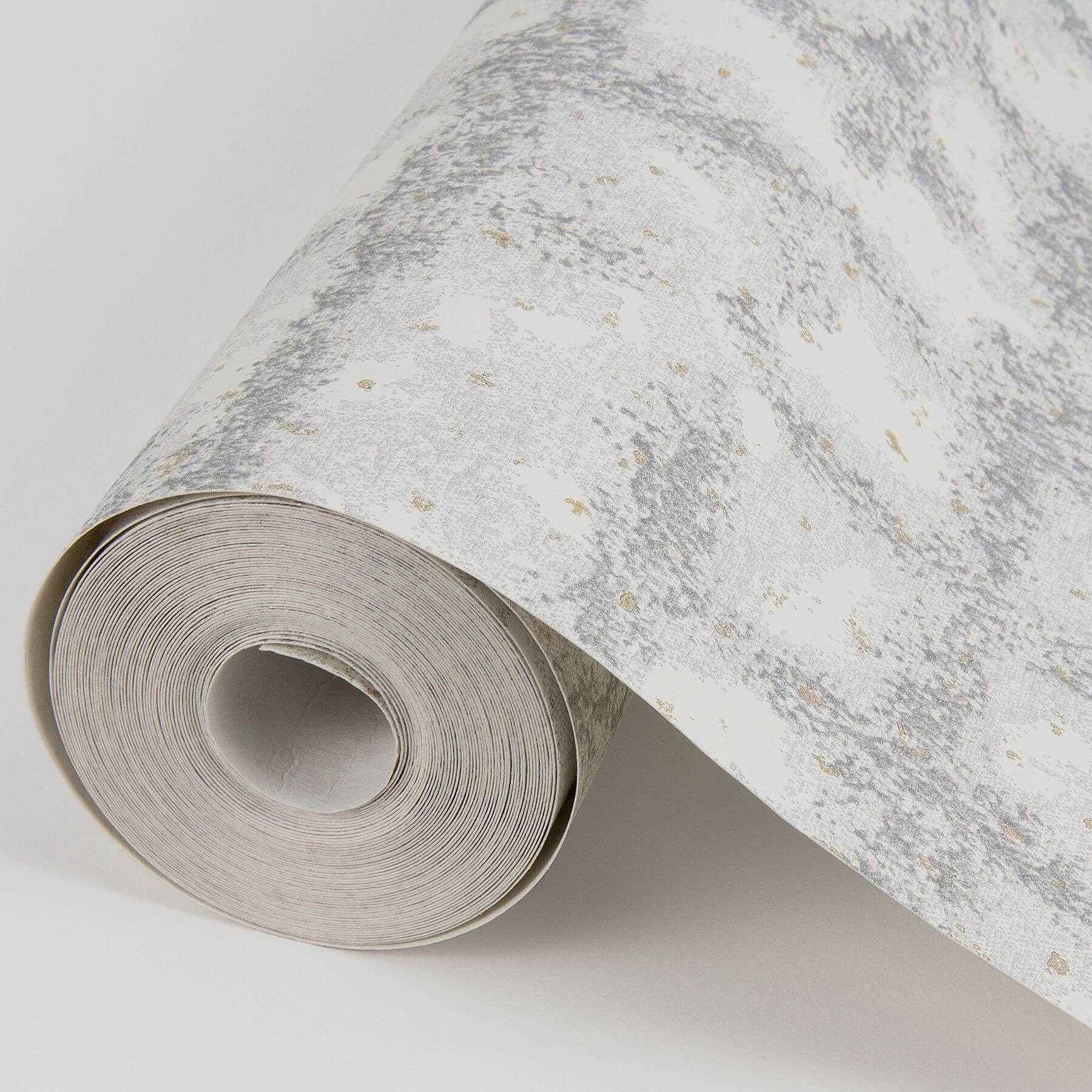 shea-light-grey-distressed-geometric-wallpaper-york-wallcoverings-2964-87348 - York Wallcoverings Wallpaper
