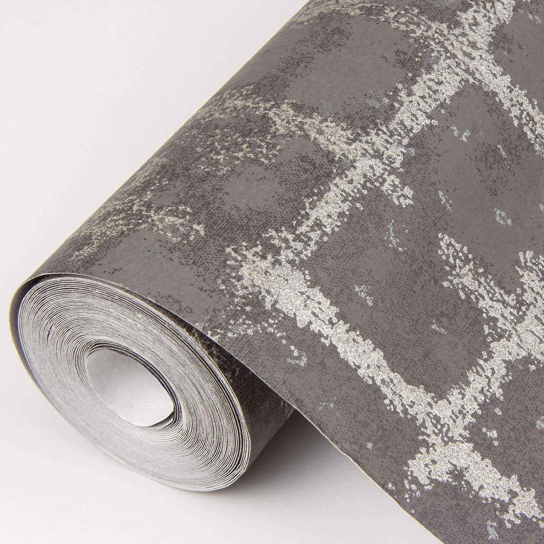 shea-charcoal-distressed-geometric-wallpaper-york-wallcoverings-2964-87349 - York Wallcoverings Wallpaper