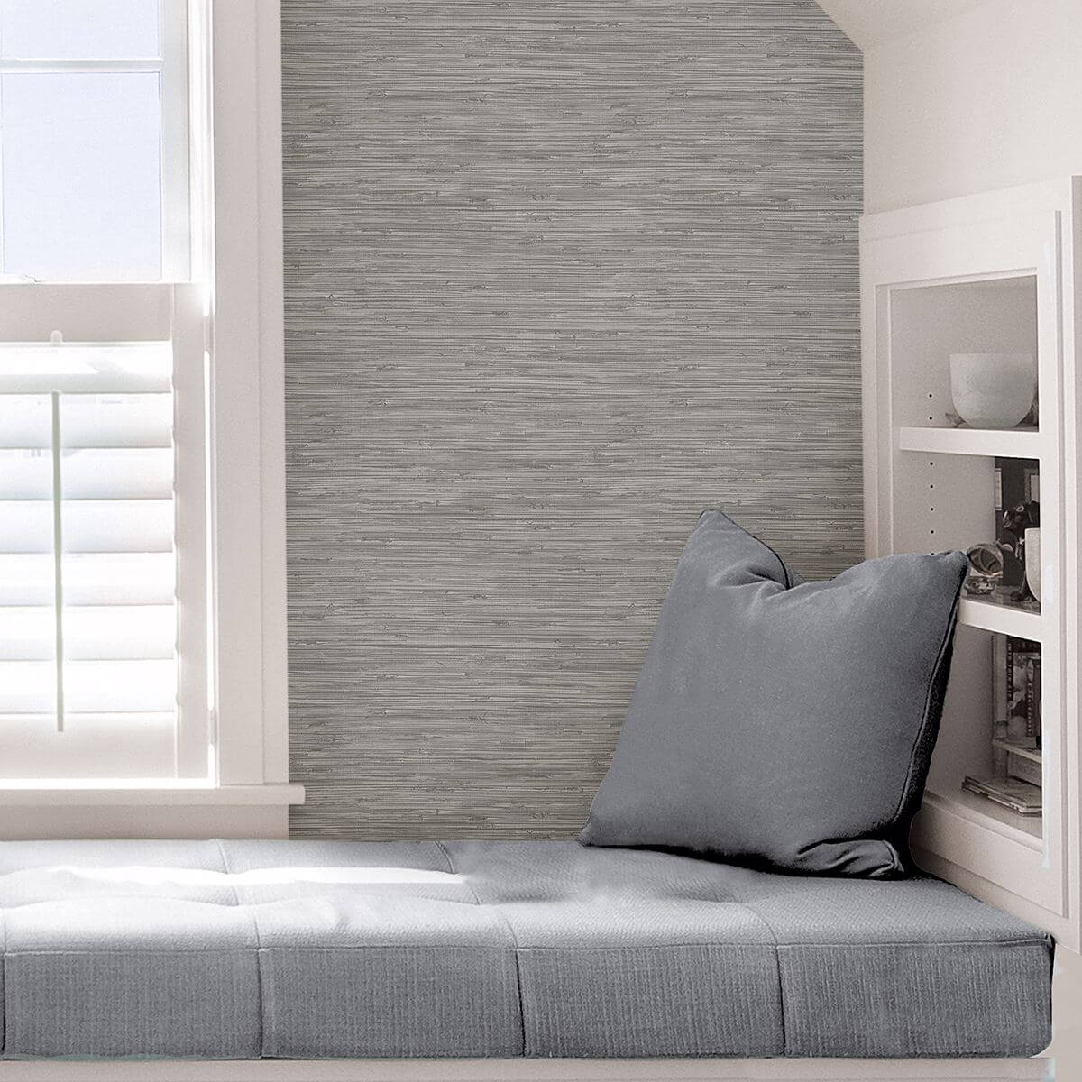 sisal-stone-peel-and-stick-wallpaper-york-wallcoverings-nh3062 - York Wallcoverings Wallpaper