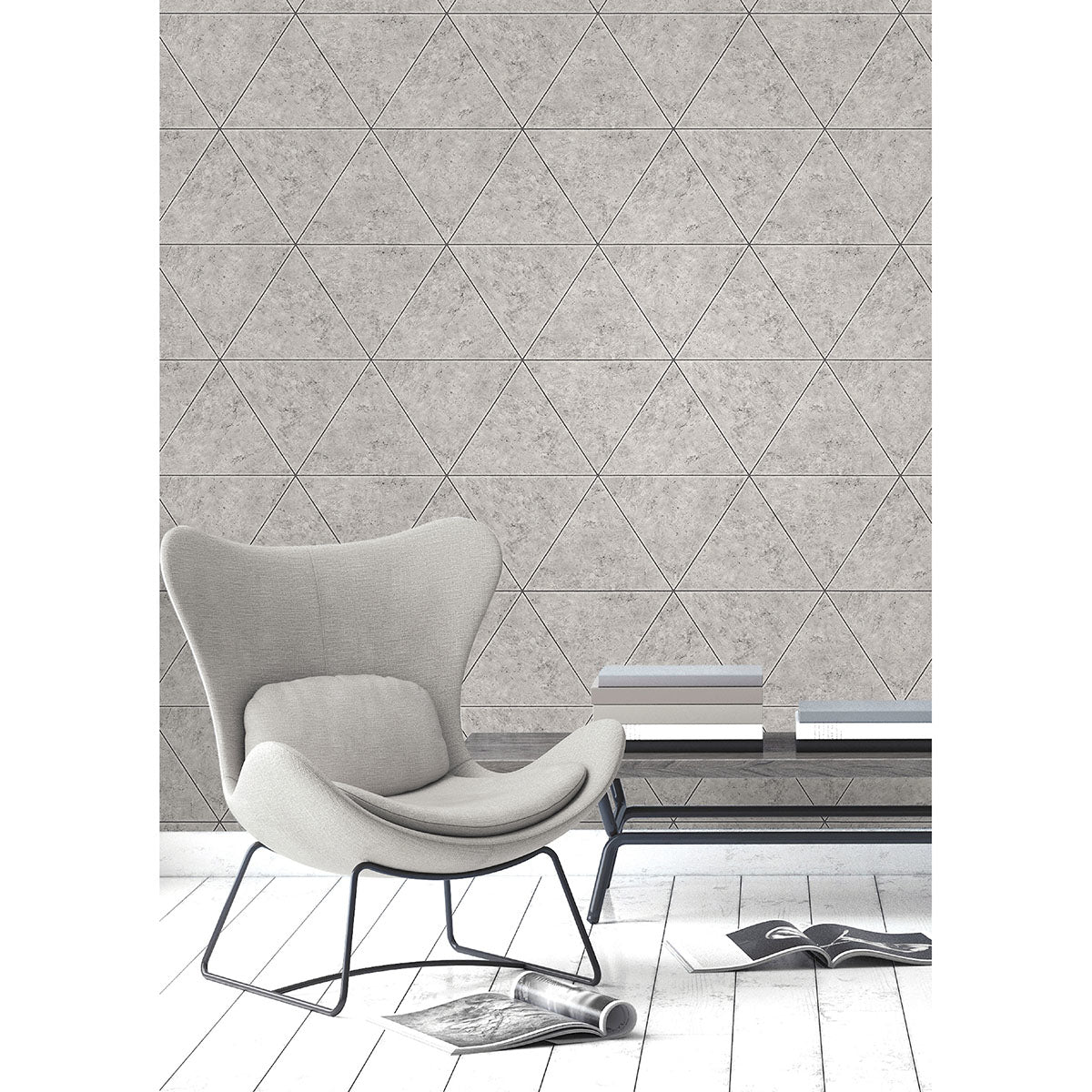 benson-grey-marble-triangle-wallpaper-york-wallcoverings-fd41760 - York Wallpaper Wallpaper