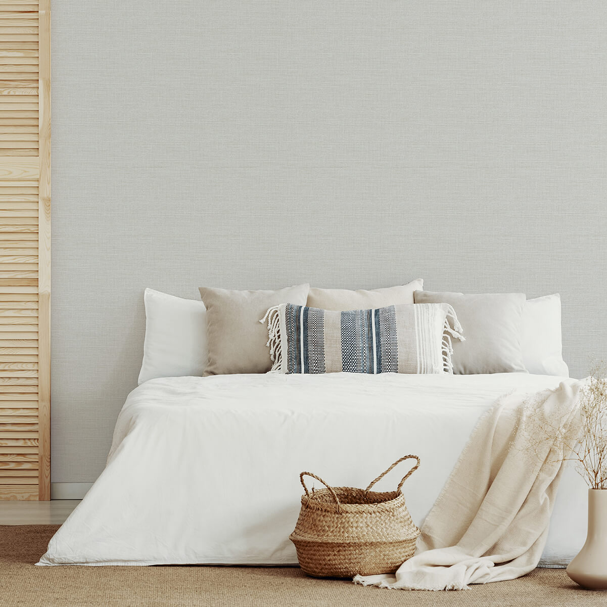 agave-grey-imitation-grasscloth-wallpaper-york-wallcoverings-2969-24278 - York Wallcoverings Wallpaper