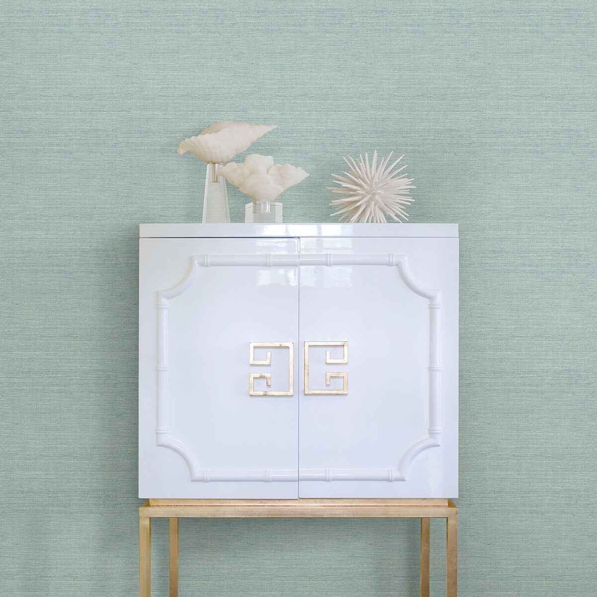 Agave Aqua Imitation Grasscloth Wallpaper - York Wallcoverings - 2969-24282 - York Wallcoverings Wallpaper