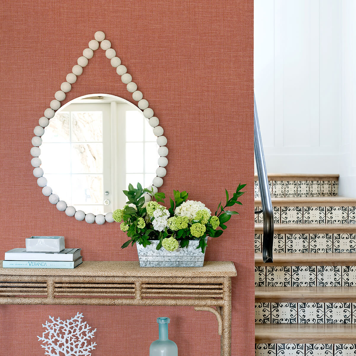 jocelyn-red-faux-fabric-wallpaper-york-wallcoverings-2969-25872 - York Wallpaper Wallpaper