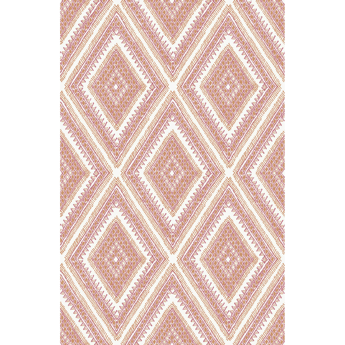 zaya-orange-tribal-diamonds-wallpaper-york-wallcoverings-2969-26015 - York Wallcoverings Wallpaper