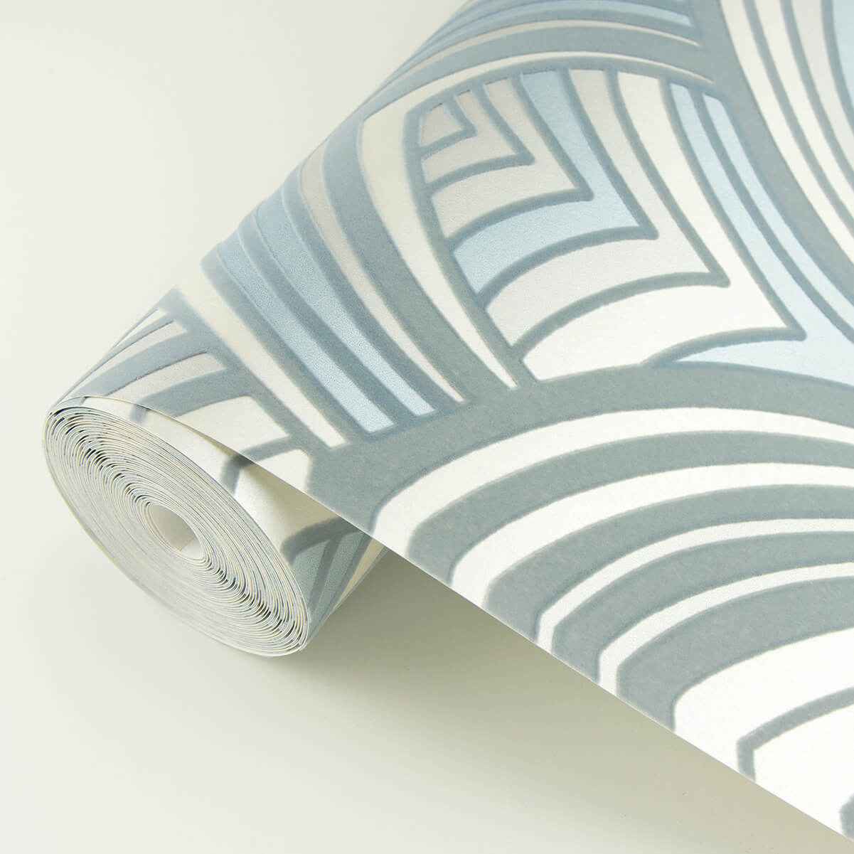 cabarita-grey-art-deco-flocked-leaves-wallpaper-york-wallcoverings-2969-87353 - York Wallcoverings Wallpaper