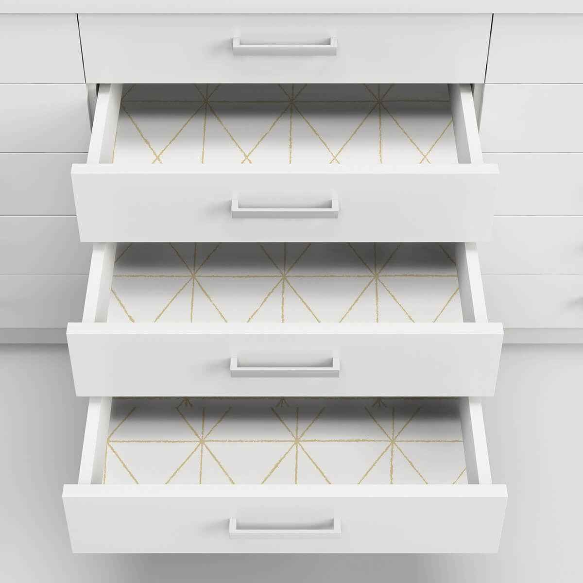 White Gold Get in Line Peel and Stick Wallpaper - York Wallcoverings - NUS3577 - York Wallcoverings Wallpaper