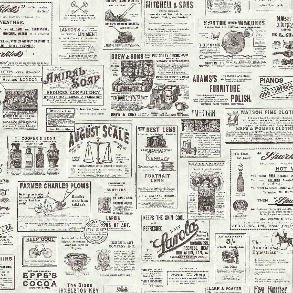 Charcoal Published Peel and Stick Wallpaper - York Wallcoverings - NUS3626 - York Wallcoverings Wallpaper