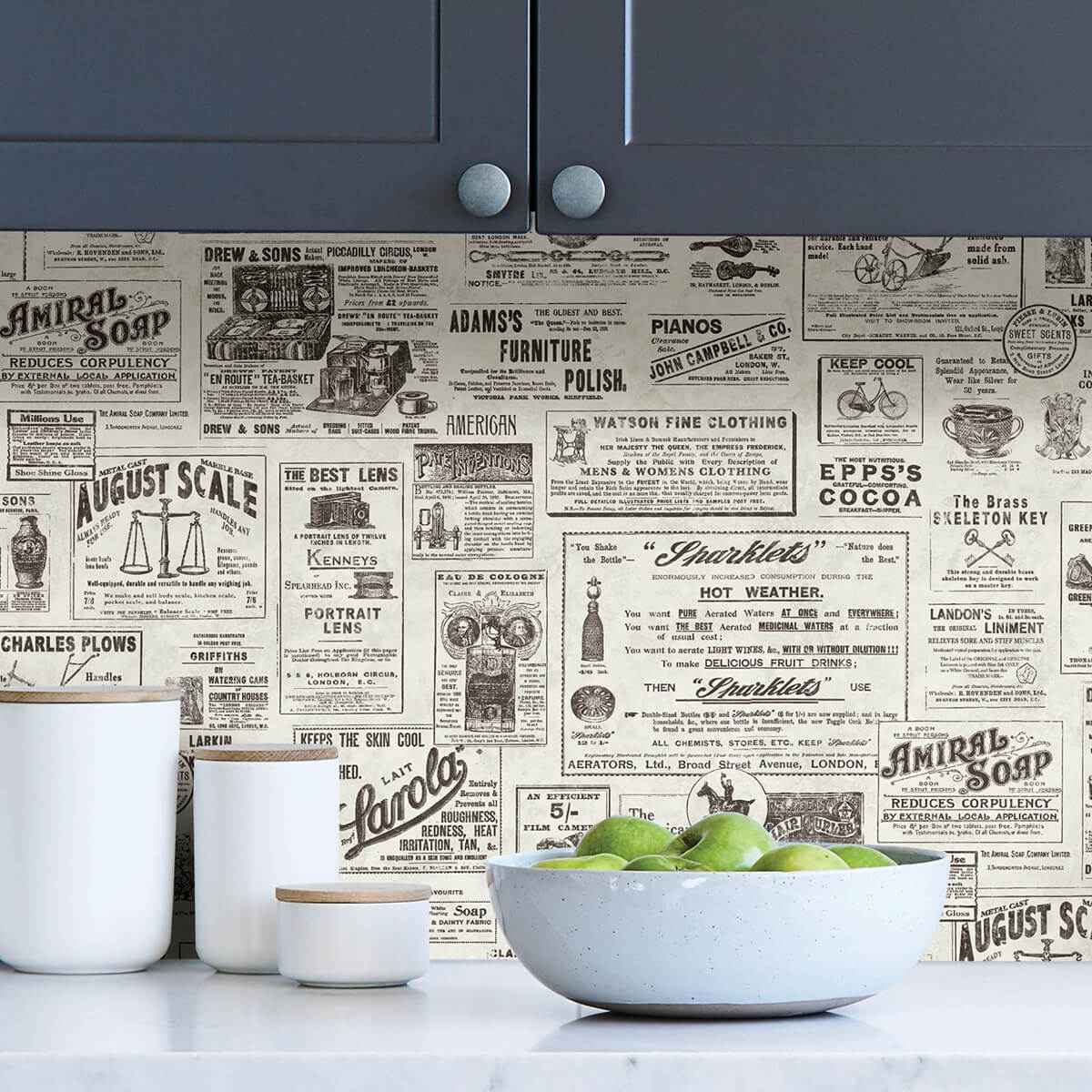 Charcoal Published Peel and Stick Wallpaper - York Wallcoverings - NUS3626 - York Wallcoverings Wallpaper