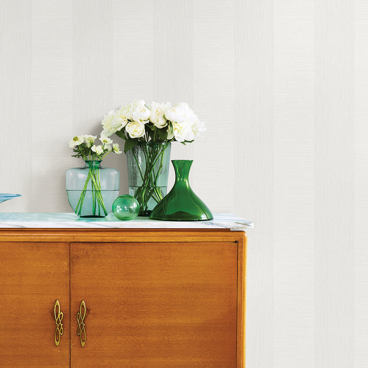intrepid-white-textured-stripe-wallpaper-york-wallcoverings-2896-25306 - York Wallcoverings Wallpaper